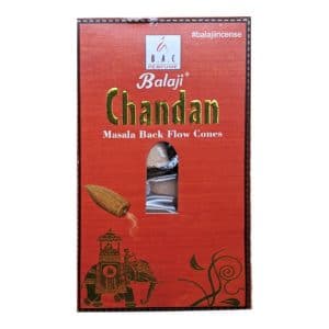 Incienso Balaji Chandan (Masala) [10 conos de reflujo]